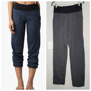 Prana Medium Tall Adjustable Length Summit Jogger Straight Leg Grey Pullon Pant